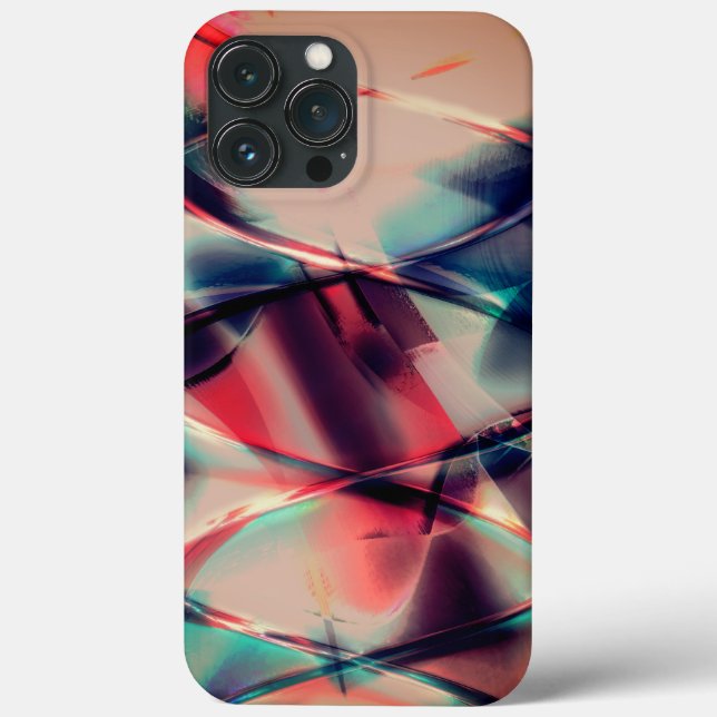 Rustic hoops over stained red and blue background  Case-Mate iPhone case (Back)
