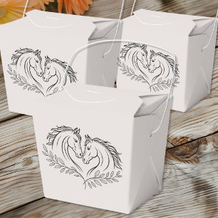 Rustic Horse Country Western Equestrian Wedding Favor Boxes