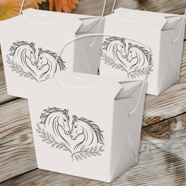 Rustic Horse Country Western Equestrian Wedding Favor Boxes (Creator Uploaded)