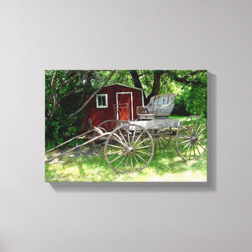 Rustic Horse Drawn Carriage Canvas Print