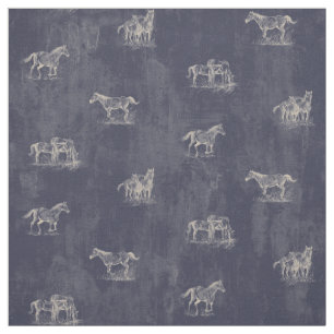 Rustic Horse Fabric