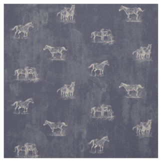 Rustic Horse Fabric