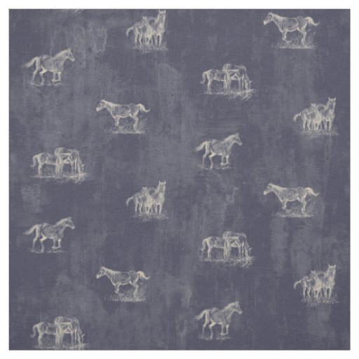 Rustic Horse Fabric