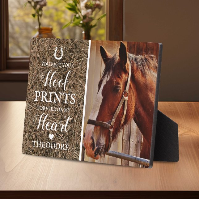 Rustic Horse Memorial - Pet Loss Photo Plaque (Creator Uploaded)