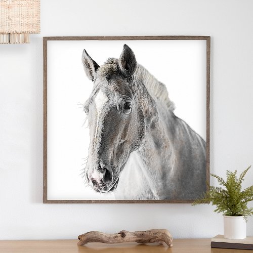 Rustic Horse Minimalist Modern Country Farmhouse Poster