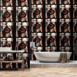 Rustic horse pattern wallpaper 