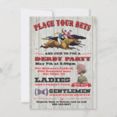 Rustic Horse Racing Derby Party Poster Invitation | Zazzle