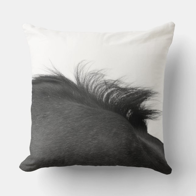 Rustic horse throw pillow (Front)