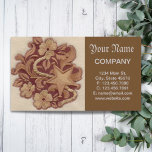 rustic horseshoe cowboy western country floral business card