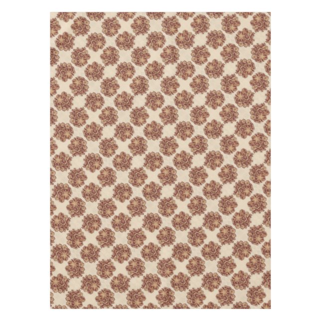 rustic horseshoe cowboy western country floral tablecloth (Front)