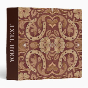rustic horseshoe cowgirl western country floral binder