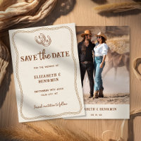 Rustic Horseshoe Western Barn Wedding Photo
