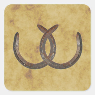 Rustic Horseshoes Distressed BG envelope seals