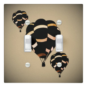 Rustic Hot Air Balloons Light Switch Cover