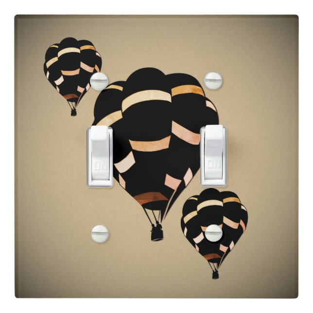 Rustic Hot Air Balloons Light Switch Cover (In Situ)