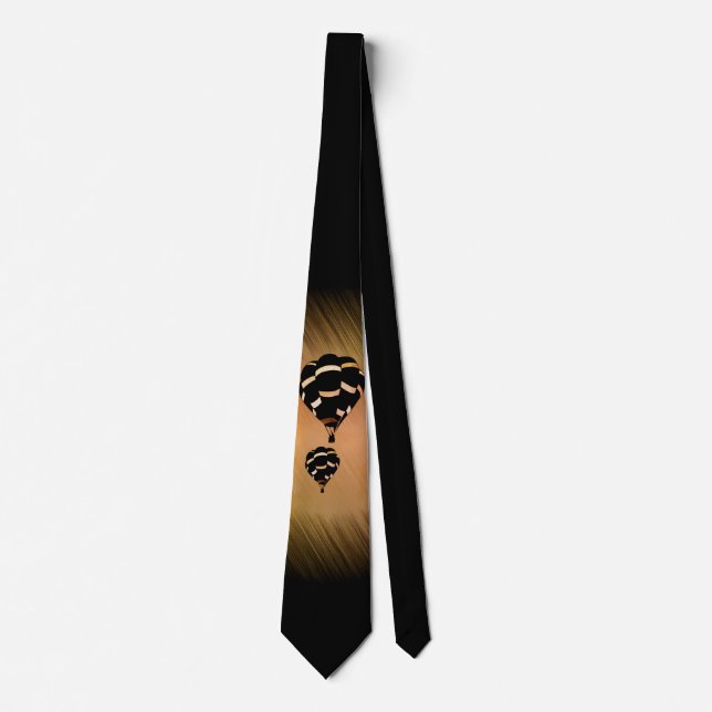 Rustic Hot Air Balloons Neck Tie (Front)
