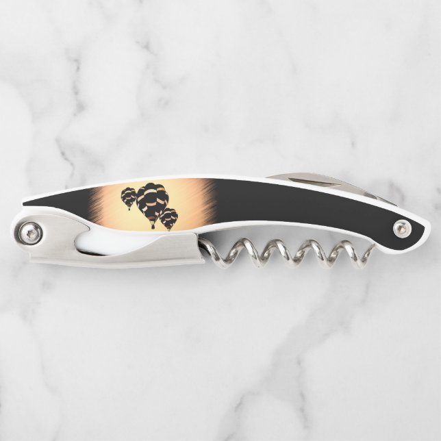 Rustic Hot Air Balloons Waiter's Corkscrew (Front)