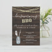 Rustic Housewarming BBQ Party Invitation (Standing Front)