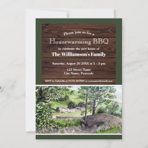 Rustic Housewarming Farmhouse near Thirlmere Invitation