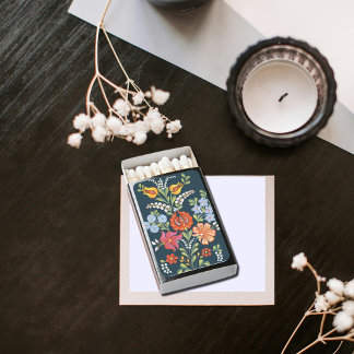Rustic Hungarian flowers Matchboxes