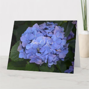Rustic Hydrangea Purple Thank You Card