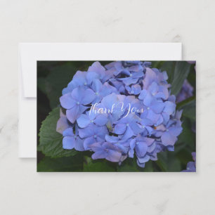 Rustic Hydrangea Purple Thank You Card