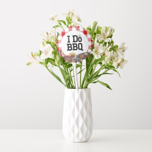 Rustic I Do BBQ Couple Shower Party Gingham Balloon