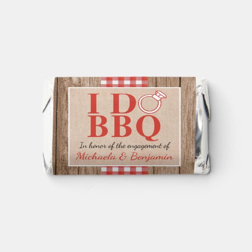 Rustic I Do BBQ Engagement Party Couples Shower Hersheys Miniatures
