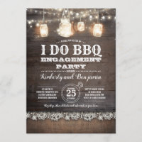 Rustic I DO BBQ Engagement Party Couples Shower