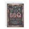 rustic I do BBQ engagement party invitation