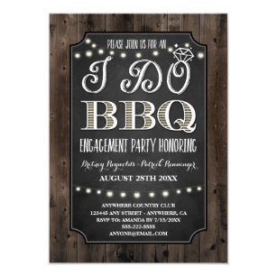bbq engagement party invitations zazzle