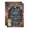Rustic I Do BBQ Sunflower Engagement Invitations