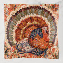 Rustic Impressionist Fall Turkey