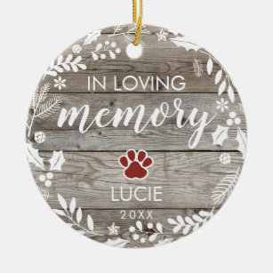 dog remembrance ornament