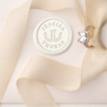 Rustic Interlocking Horseshoes Wedding Wax Seal Stamp<br><div class="desc">Celebrate in style with this elegant and very trendy wedding wax seal stamp. The design is easy to personalize with your own names and your guests will be thrilled when they see this wax stamp added to the matching wedding invitations & thank you cards. Matching wedding items can be found...</div>
