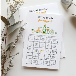 Rustic Italian Hand drawn Find the guest game