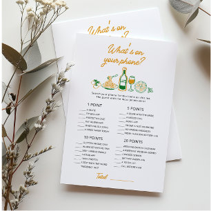 Rustic Italian Hand drawn What’s on your phone