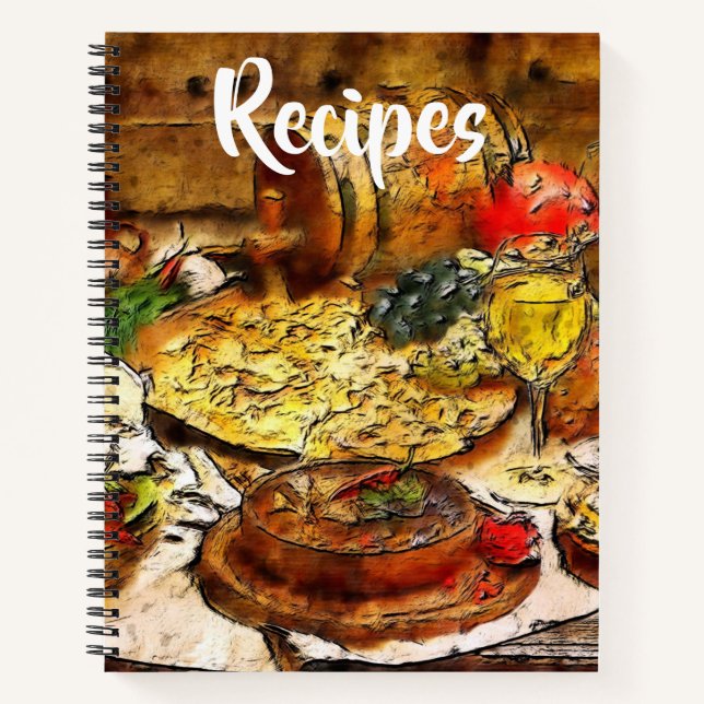 Rustic Italian Meal Recipe Book (Front)