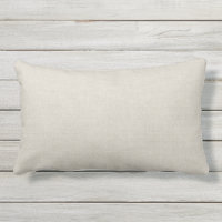 Rustic Ivory Faux Burlap Outdoor Pillow