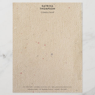 Rustic Ivory Paper Minimalist Business Corporate