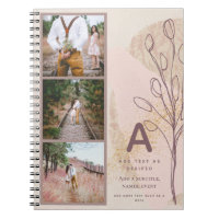 Rustic Journal Gift Personalized Abstract Fall