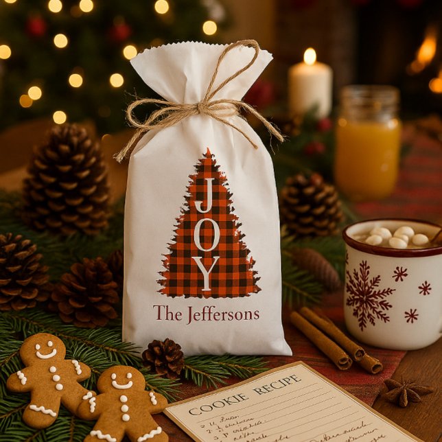 Rustic JOY Christmas Favor Bag (Creator Uploaded)