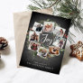 Rustic Joy Wreath | Multi Photo Collage Christmas Holiday Card