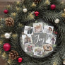 Rustic Joy Wreath | Photo Collage Christmas Holiday Card