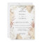 Rustic Jungle Foliage Frame Wedding Invitation