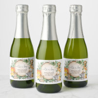 Rustic Jungle Safari Animals Baby Shower Favors Champagne Label