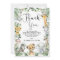 Rustic Jungle Safari Animals Greenery Baby Shower