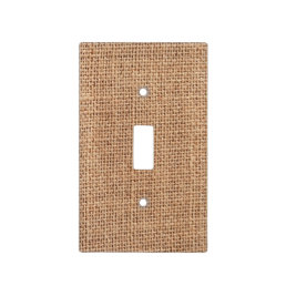 Rustic Jute Burlap Light Switch Cover