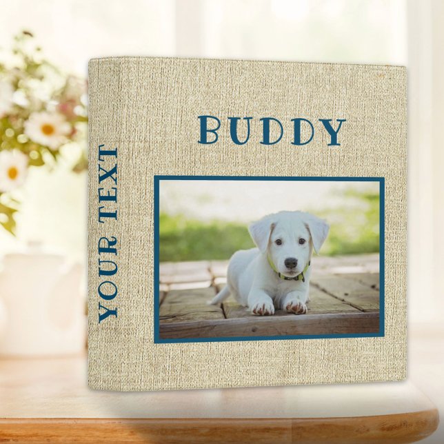 Rustic Keepsake Pet Dog Photo Album Binder (Creator Uploaded)