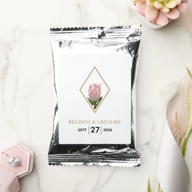 Rustic King Protea Wedding  Coffee Drink Mix (Wedding)